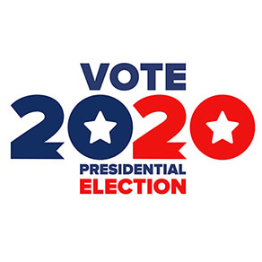 Vote 2020 Presidential Election stamp