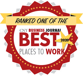 CNY Business Journal Best Places to Work stamp for 2020