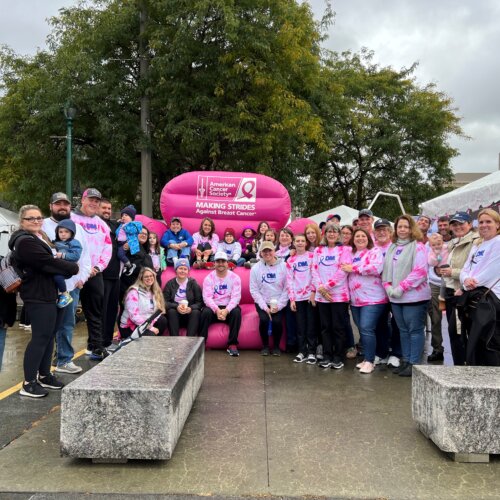 Dannible & McKee employees attend the American Cancer Society Making Strides Against Breast Cancer Walk.